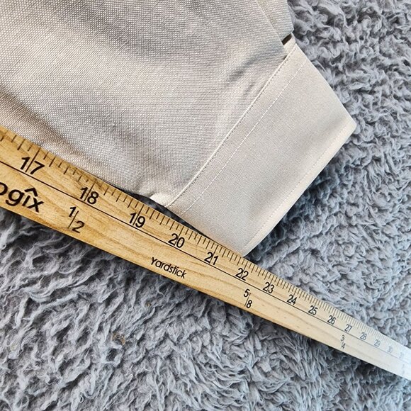 Croft & Barrow Mens Beige Wrinkle-Resistant Oxford Shirt Size 16 34/35 *NWT* - Picture 7 of 9